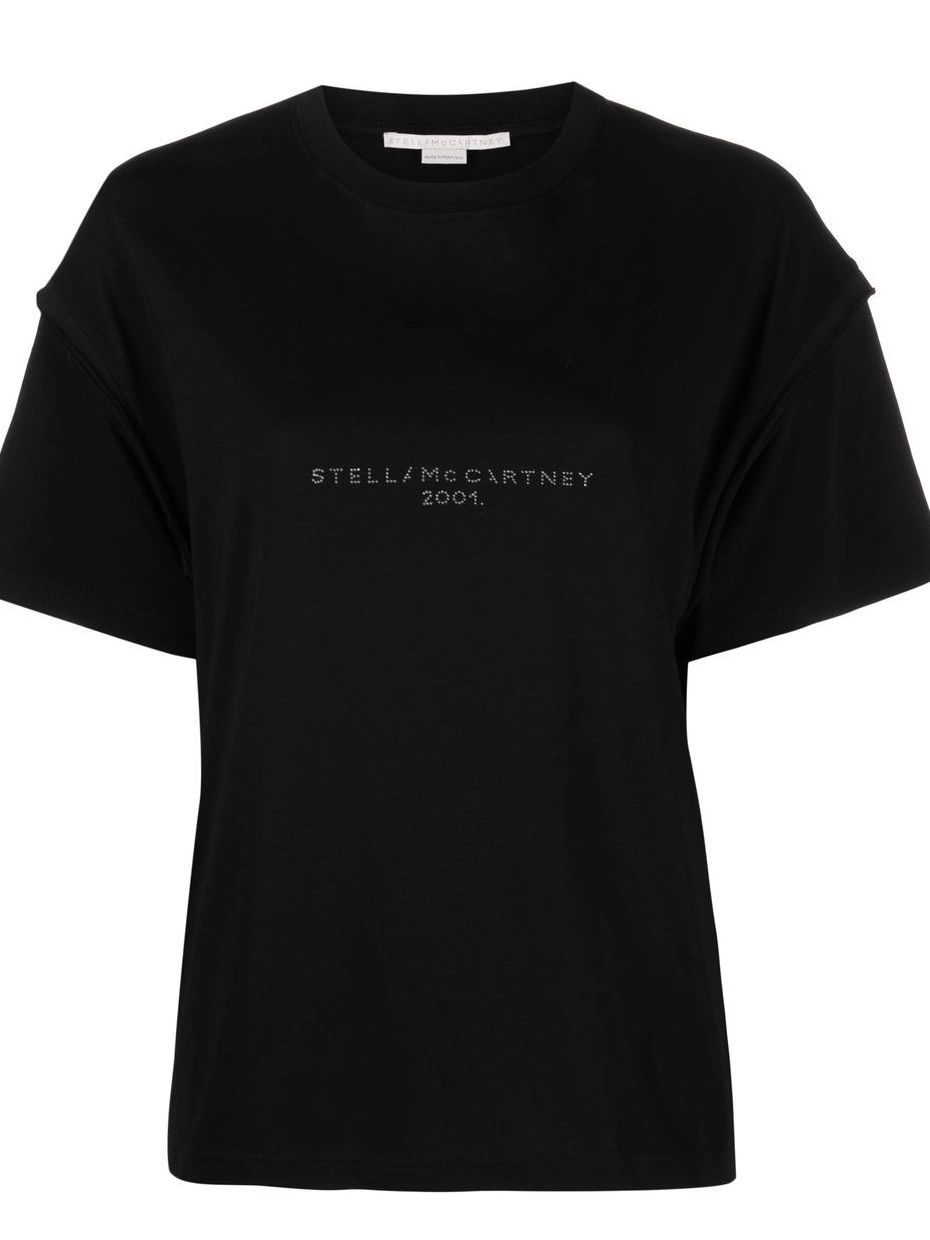 Affordable Women T-shirt Stella logo McCartney sequin-embellished 0704